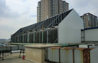 皇姑区黄河大街38号冷却塔噪声综合控制项目完工